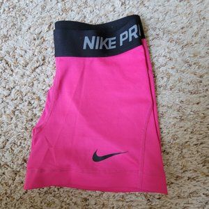 Pink Nike Pro Bike Shorts